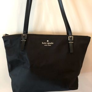 kate spade black nylon tote